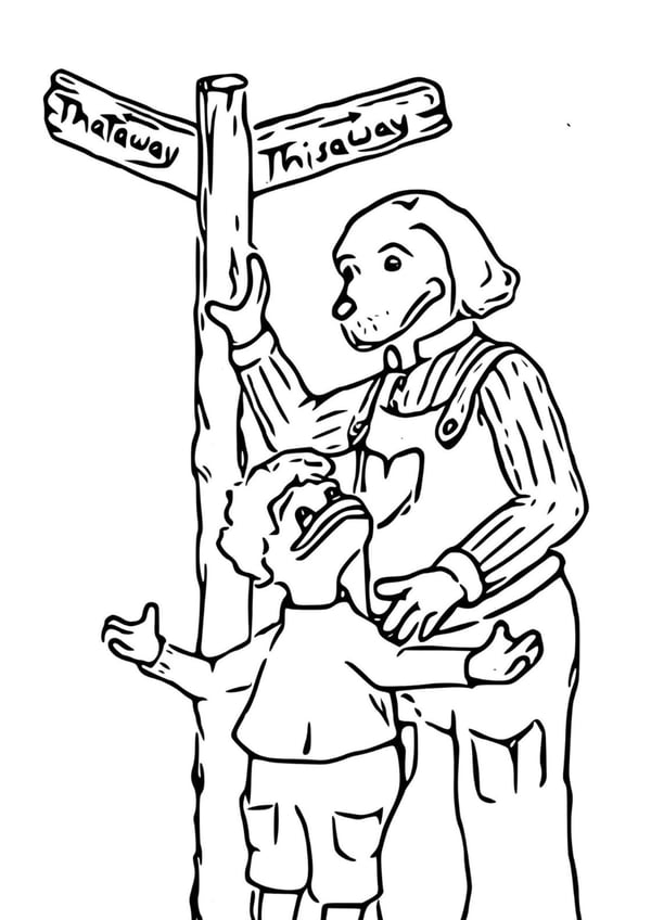 Furdy Fleegles Choice Coloring Page